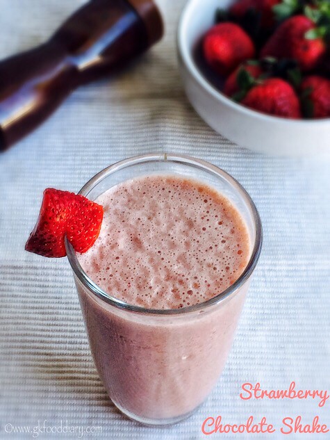 Strawberry Chocolate Milkshake Recipe for Toddlers and Kids6