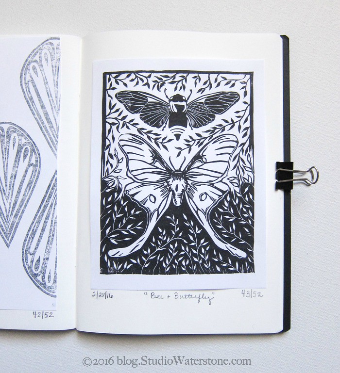 52 Weeks of Print: 43/52 Bee & Butterfly Print