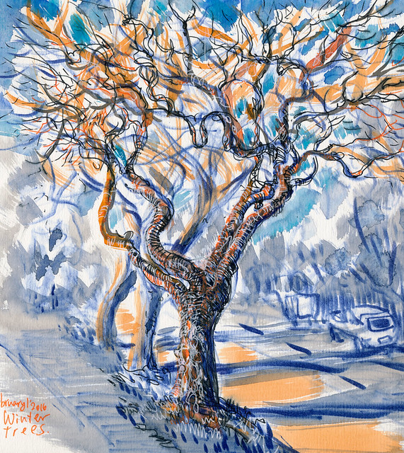 Sketchbook #94: Winter Trees