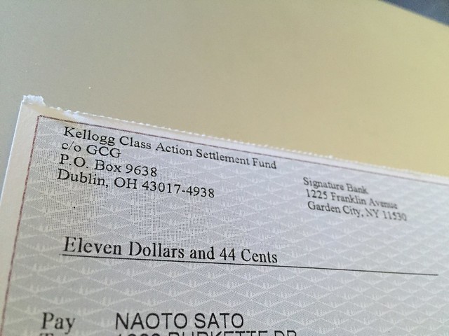 Kellogg Class Action turned $11.44