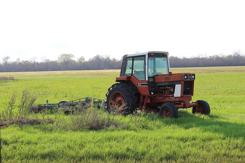 rural farming rusted tractors