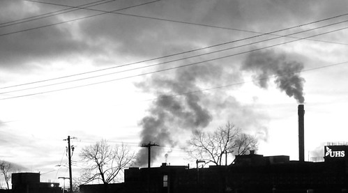winter newyork sunrise blackwhite earlymorning smokestacks johnsoncity
