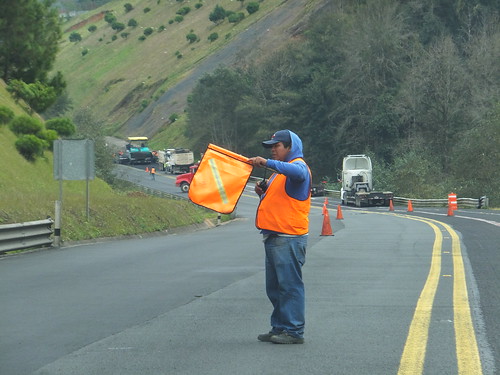 road travel orange mexico roadworks flag maintenance vest cones travelogue hiviz