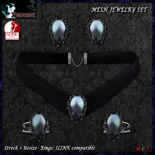 [$60L OFFER!] *P* Iadara MESH Silver Jewelry Set ~Blue Pearl~