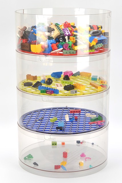 Toy Block Sorter Sifter Used for Lego, Storage Brick Box for Lego