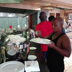 #micasa #my1stshotleft on the buffet line