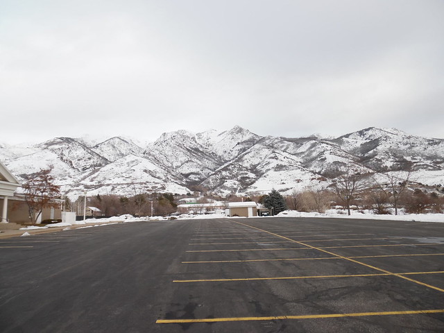 Mountains from the stake center parking lot