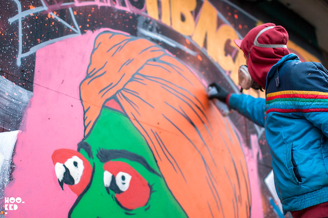 Broken Fingaz Crew, London Street Art Mural on Redchurch Street