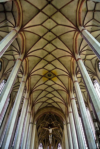 church bayern bavaria cross kirche ceiling kreuz decke kati martinskirche katharina landshut stmartinschurch innenansicht interiorview nikon1v1