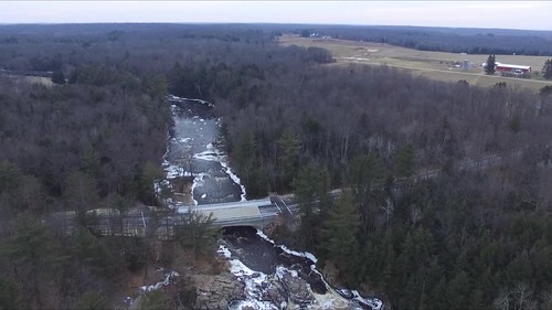 winter 3 snow cold ice wisconsin river waterfall video rapids hd phantom standard uav wi wausau drone 2k dji