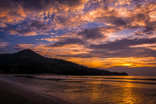 autumn sunset sea beach water clouds reflections thailand golden nikon paradise phuket siam kamala lr6 d7100 sigma1750f28exdcoshsm