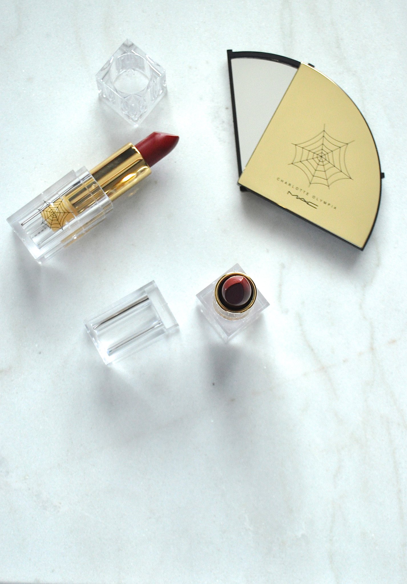 Mac x Charlotte Olympia lipstick and mirror