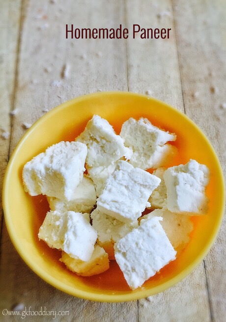 Homemade Paneer Recipe for Babies, Toddlers and Kids 1