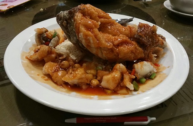 2016-Feb-24 Fortune House - deep fried tilapia in sweet and sour sauce