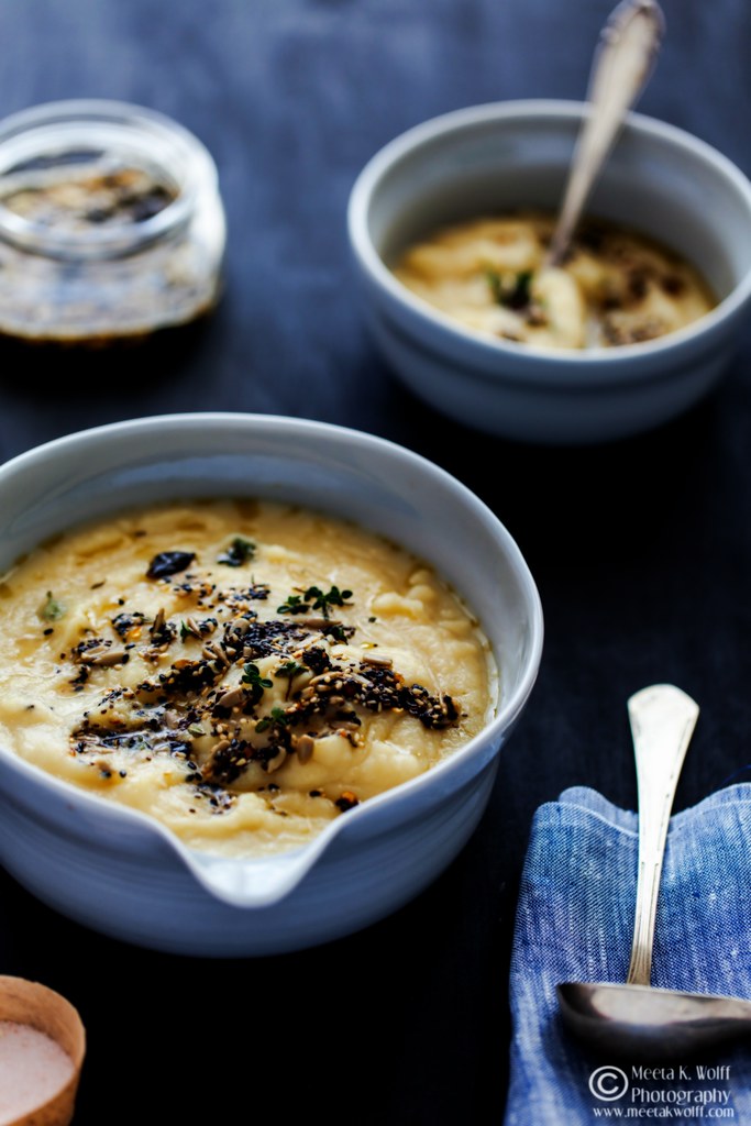 CKohlrabi Celeriac and Parsnip Soup with Chilli Chia Seed Tempering by Meeta Wolff 0035
