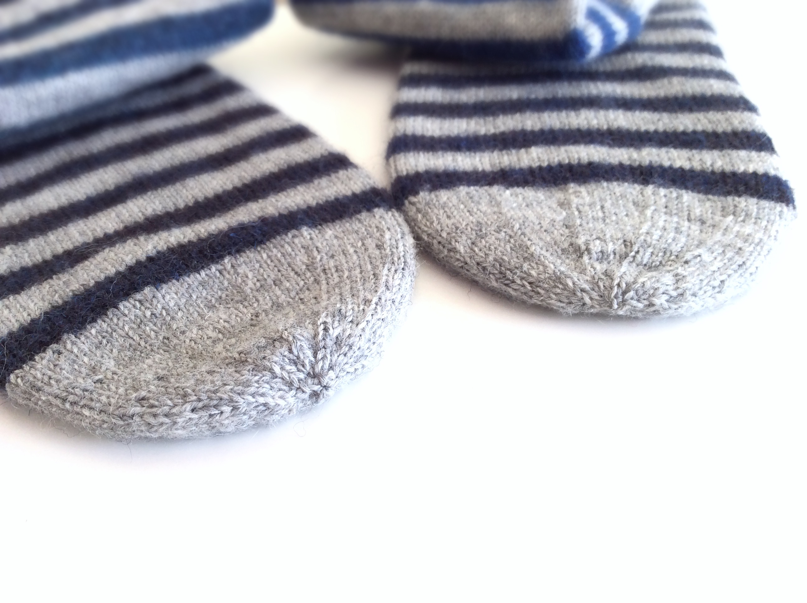 Gray and Blue Socks