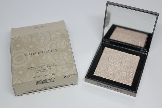 Burberry Spring/Summer 2016 Runway Palette in Nude Gold review and swatch