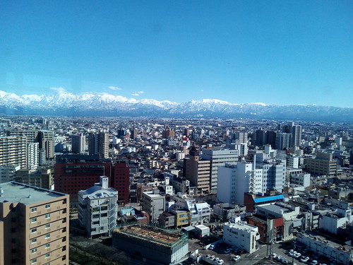 富山市役所展望台からの立山連峰