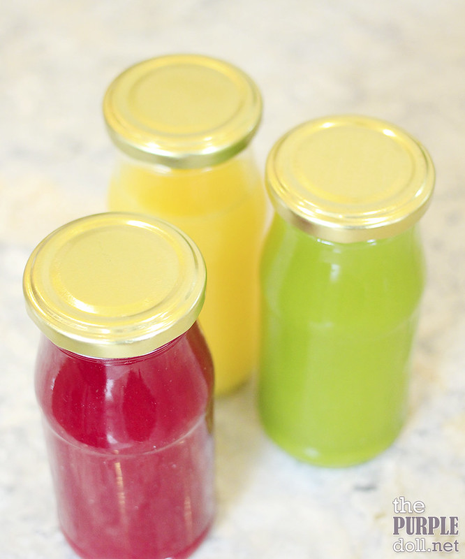 Clean and Green, Beet It and Citrus Crush (P155 per bottle)