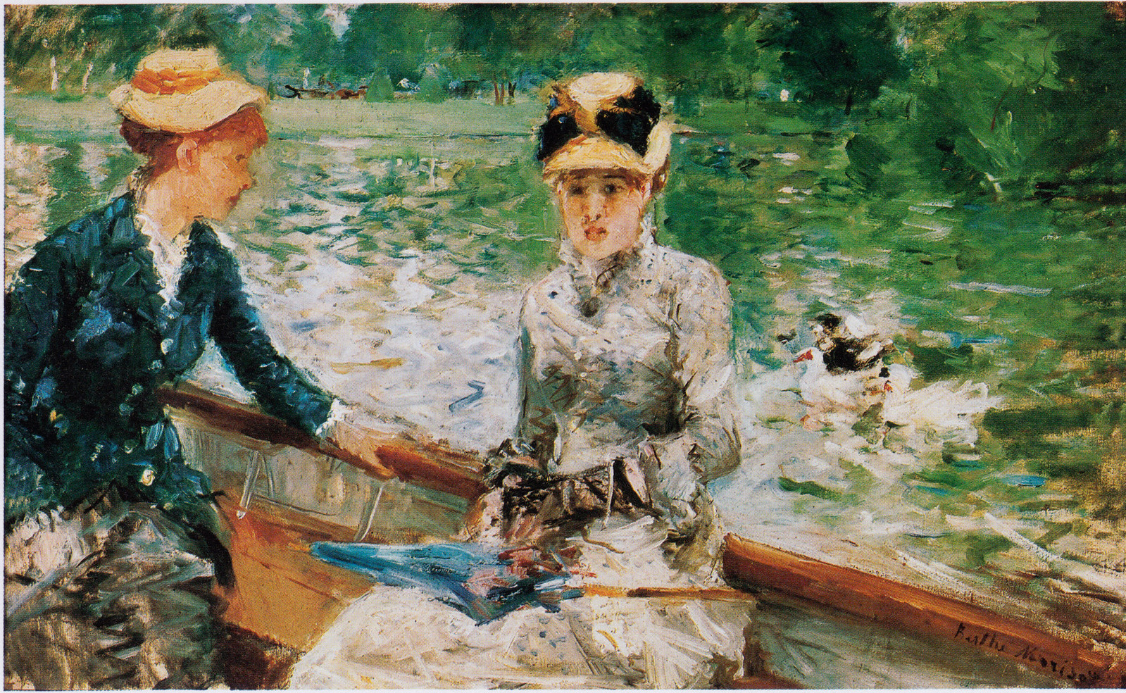 The Lake in the Bois de Boulogne by Berthe Morisot, 1879