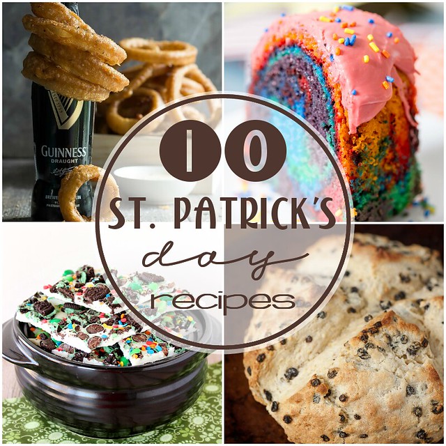 10 St. Patrick's Day Recipes collage.