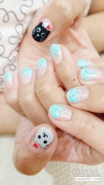 bejeweled nails gelish manicure