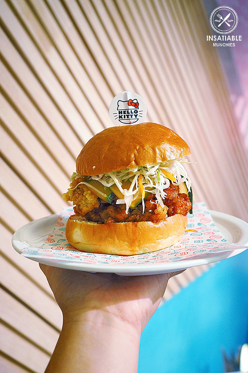 Gee Gee Burger, $12: Hello Kitty Diner, Chatswood. Sydney Food Blog Review
