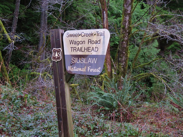 Wagon Road Trailhead for the Sweet Creek Trail