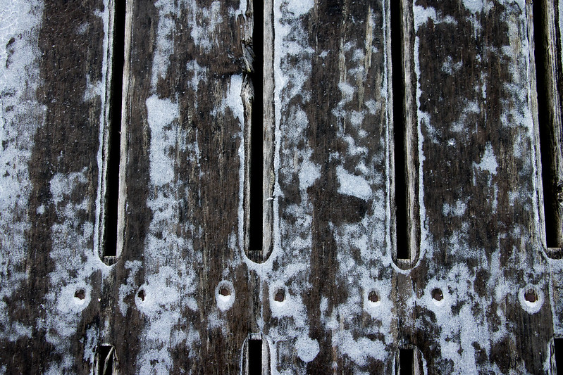 Love the ice patterns on the jetty