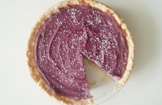 purple yam pie