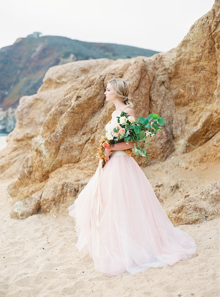 Blush wedding dress - Bridal Separates from Lace and Liberty Bridal Collection The versatile wedding dresses | Photographer: Michele Beckwith | Read more on fabmood.com