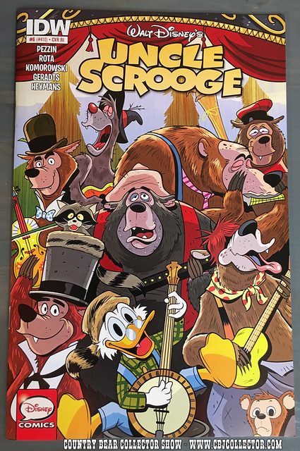 2015 IDW Disney Uncle Scrooge Comic Book #6 Variant Cover - Country Bear Collector Show #017