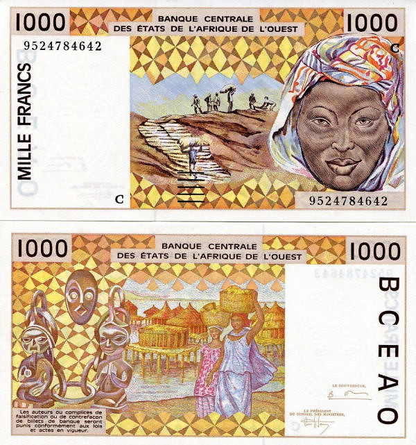 Burkina Faso - 1.000 Francs P311Cf