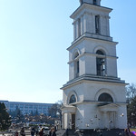 Cathedral bell tower in Chişinău, Moldova