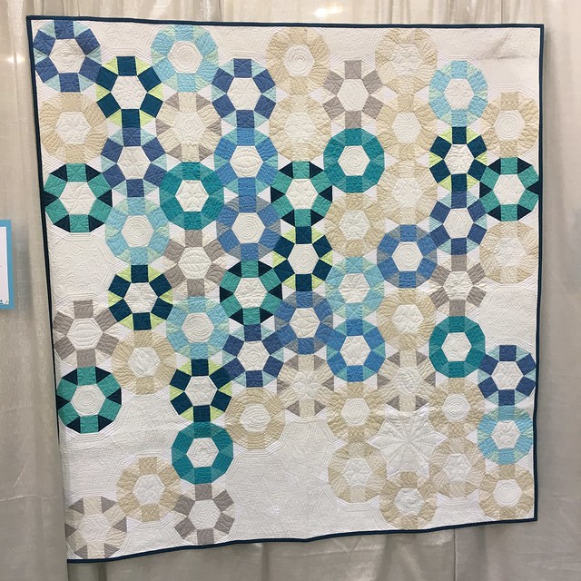 "Cog" by Emily Cier of Seattle, Washington.  Quilted by Angela Walters.