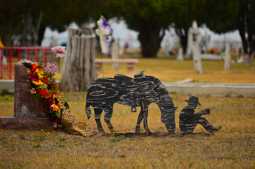 flowers horse cemetery cowboy texas tx headstone delrio westlawncemetery