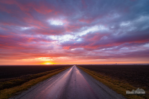road pink winter sunset red orange storm color wet clouds evening illinois colorful dusk stormy february groundhogday 2016 farmersville kevinpalmer tokina1628mmf28 nikond750