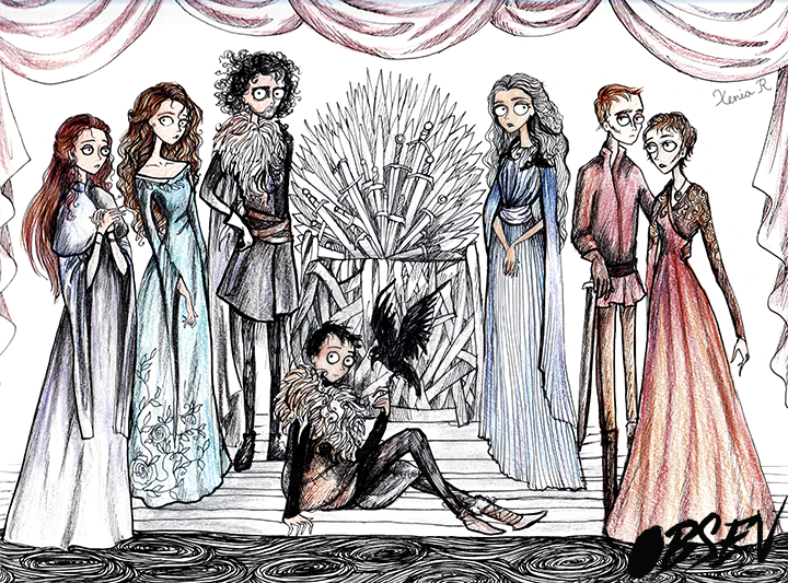 Amazing Artist Reimagines the Game of Thrones Characters in the Style of Tim Burton