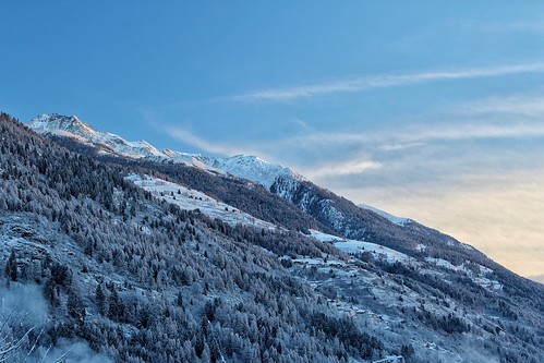 winter italy snow mountains sunrise landscape alba valley trentino dolomites dolomiti marileva ossana