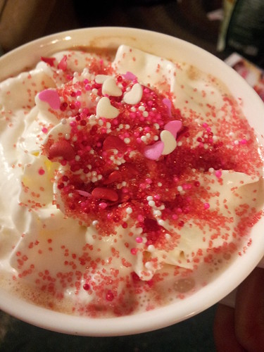 Cocoa with Valentine's Sprinkles