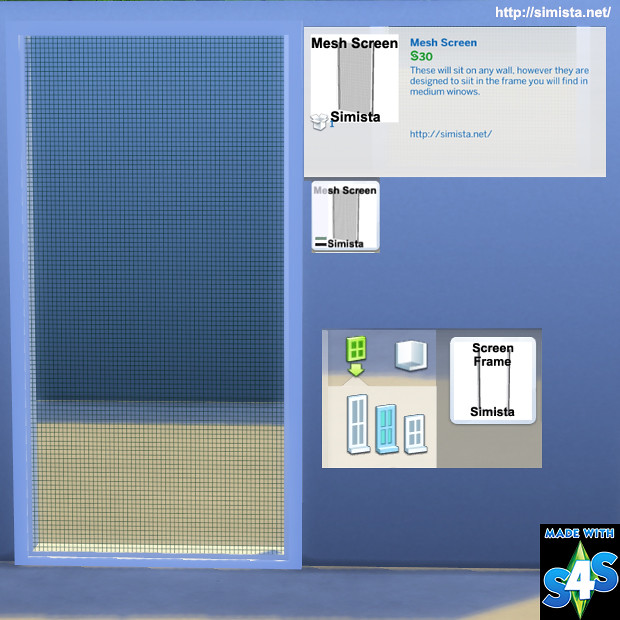 Simista A Little Sims 4 Blog Mesh Screen