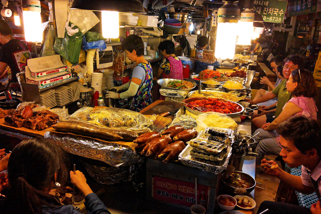 gwangjang market, food zone, Seoul