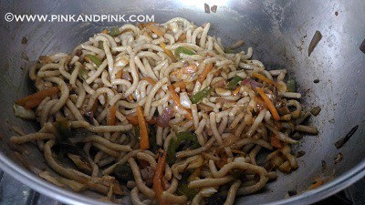 How to make noodles -Mix noodles