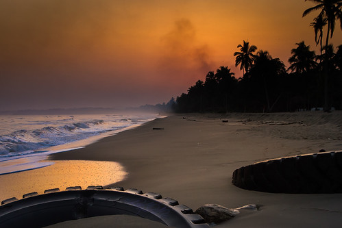 sunset beach silhouette sunrise canon colombia silhouettes 7d palomino canon7d elmatuy leaningladder