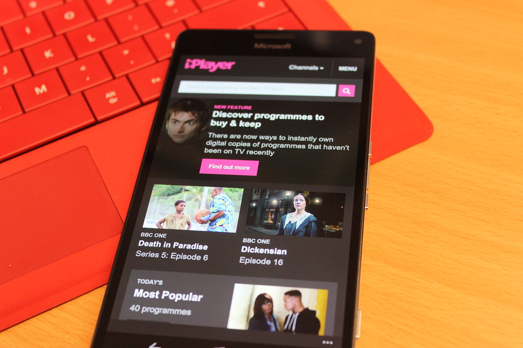 BBC iPlayer for Windows 10 Mobile