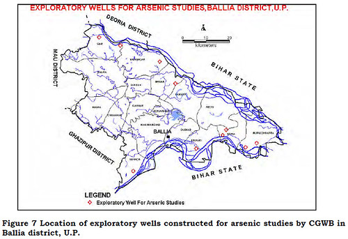 Arsenic studies by CGWB in Ballia