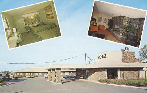 vintage tennessee postcard motel roomview cokemachine multiview lobbyview
