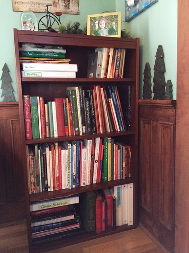 Christmas bookcase