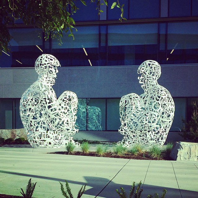 Sculpture spotting on my way to work this morning.