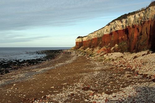 sea sky cliff beach coast norfolk hunstanton